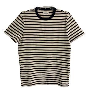 Taylor Stitch T-shirt Crewneck Mens XS The Organic Cotton Tee In Gold Stripe